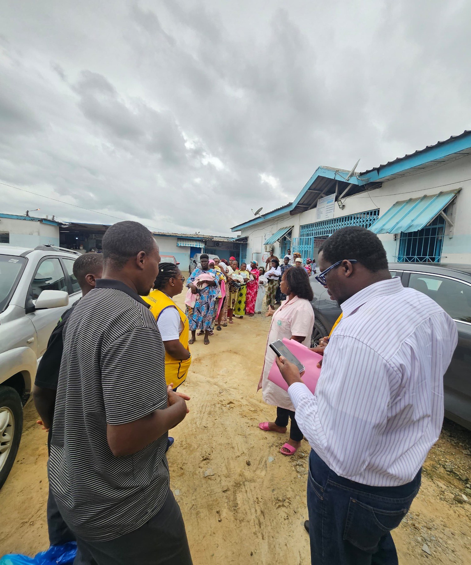 Coordination de l'équipe avant la distribution