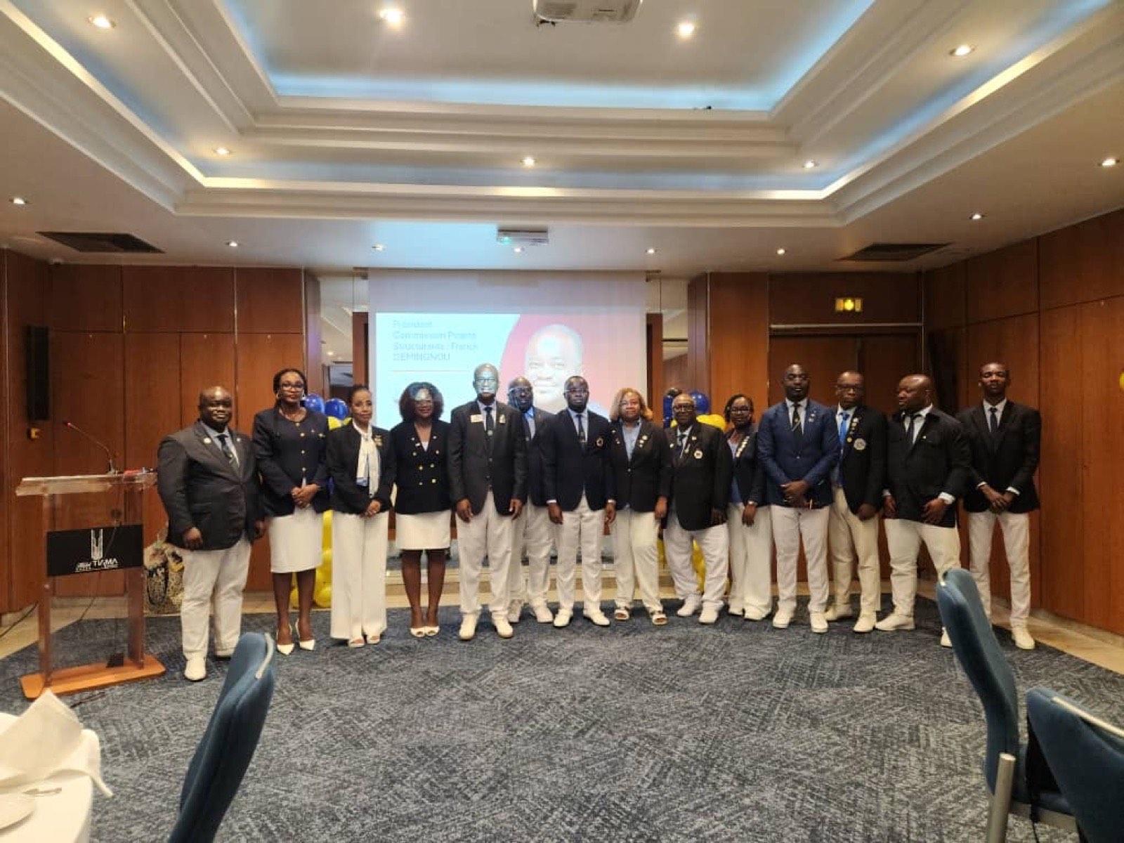 Membres du club lors d'une rencontre de district
