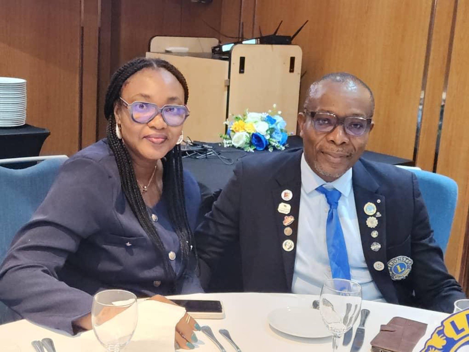 Membres du Lions Club lors d'un événement convivial